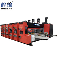 Machine d'impression flexographique à encre aqueuse 4 couleurs personnalisable OEM pour la fabrication de boîtes en carton ondulé, personnalisation disponible