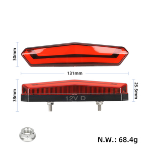 ไฟท้ายสำหรับสกู๊ตเตอร์ไฟฟ้า Kukirin G2 G4 บังโคลนหลัง ไฟท้ายอะไหล่ทดแทน อุปกรณ์เสริมไฟสกู๊ตเตอร์ไฟฟ้า - Product Image 2