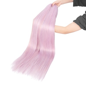 <span class=keywords><strong>Rebecca</strong></span> Colorful 70 pouces 360 grammes 4 pièces dans un sac Mèches à tresser synthétiques lisses et ondulées en soie pour extensions de cheveux - Product Image 3