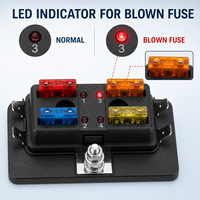 Boîte à fusibles à 4 voies avec indicateur LED pour fusible dévidé