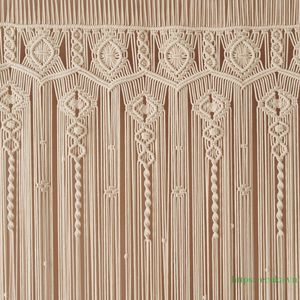 Decoración de Habitación en Oferta, Tapiz de Macramé Estético para Pared, Cortina Deslizante para Puerta, para Sala de Estar, Tamaño Personalizable - Product Image 5