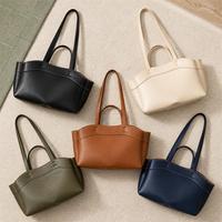 Sac fourre-tout en cuir PU pour femme avec logo personnalisé, design à surpiqûres contrastées, grande capacité, sac à main de bureau pour femme, plusieurs couleurs