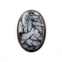 Pendentif rainuré en jaspe Pinolith IRFAN GEMS de haute qualité, cristal 100 % naturel, formes variées, taille 20-40 mm, provenant du Rajasthan