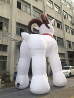 Mascotte géante gonflable géante en chèvre, pour la publicité extérieure