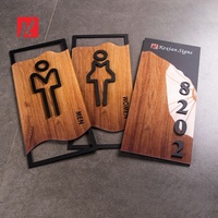 Kexian Panneau de plaque de porte personnalisé d'usine de haute qualité Panneau de logo en acrylique non lumineux Panneau de porte de salle de bain Autocollant de toilette Signalisation