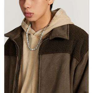 Mùa Thu Và Mùa Đông Nặng Độn Bông Da Lộn Dây Kéo Áo Khoác Mỹ Phong Cách Giản Dị Thương Hiệu Hàng Đầu - Product Image 3