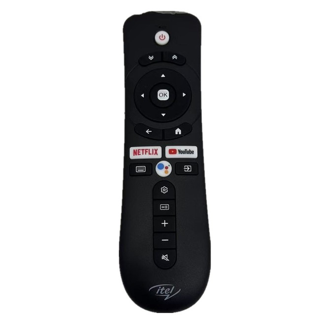 For Syinix Itel RC-201BV 4K UHD Android Smart TV Voice Remote Control for Africa Region