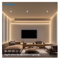Lampu Strip LED COB Bicolor Tegangan Rendah Sempurna 5mm/8mm/10mm 12V/24V Kontrol Jarak Jauh Cahaya Lembut Dekorasi Dinding Kamar Tidur Dalam Ruangan