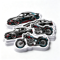 Autocollants Street Culture en PVC blanc pour voiture, moto, musique, skateboard, voyage, graphiques brillants, mats, imperméables, résistants à l'usure