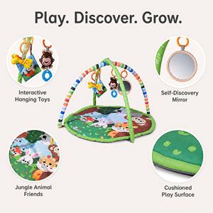 Alfombra de Juego para Bebés, Gimnasio de <span class=keywords><strong>Actividades</strong></span>, Juguete Deportivo Educativo Suave, Unisex, de Algodón - Product Image 3