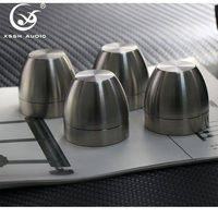 YIVO 4 amplificateur de puissance en acier inoxydable accessoire Audio et vidéo coussin de pied absorbant les chocs pour CD Machine XSSH tapis de pied