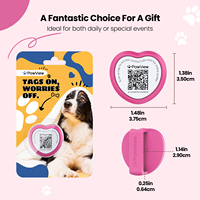 PawView Großhandel Silikon NFC Smart QR-Code Haustier-Anhänger Individueller Hunde-Air-Tag Personalisierter Haustier-Hunde-ID-Anhänger
