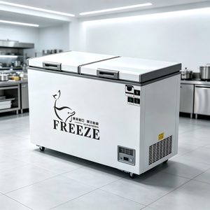 ตู้แช่แข็งแนวนอนแบบฝาเปิดคู่สำหรับเก็บอาหารแช่แข็งในครัวร้านอาหาร - Product Image 1