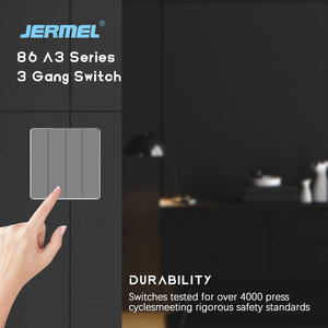 새로운 디자인 영국 표준 전기 스위치 소켓 <span class=keywords><strong>4</strong></span> 갱 푸시 버튼 벽 스위치 최대. 250v 가정용 조명 전원 스위치 - Product Image 3