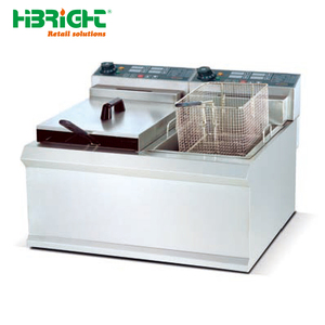 Highbright HBE หม้อทอดสแตนเลสสตีลแบบลึก, หม้อทอดไฟฟ้าสอง12L สำหรับใช้ในร้านอาหาร - Product Image 2