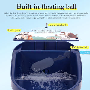 نظام مياه شرب الماشية حيوان أليف لحيوانات الأغنام والحيوانات الأليفة مع قوس حوض تغذية المياه للكلاب والحيوانات الأليفة - Product Image 3