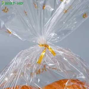 Nhà Máy Cung Cấp Đường Bánh Mì Bao Bì Nhựa Dây Ties Trang Trí Foil Twist Tie