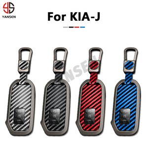 Para Hyundai <span class=keywords><strong>KIA</strong></span> <span class=keywords><strong>Sportage</strong></span> <span class=keywords><strong>2023</strong></span> Niro Hybrid 2021 Sorento MQ4 2022 EV6 <span class=keywords><strong>GT</strong></span>-<span class=keywords><strong>Line</strong></span> K8 V6 fibra de carbono Aleación de Zinc funda para llave de coche - Product Image 4