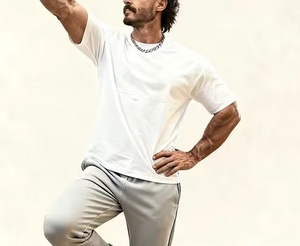 เสื้อยืดผู้หญิงคุณภาพสูง ถักจากผ้าฝ้าย 100% หรูหรา สั่งทำได้ ทรงโอเวอร์ไซส์ ปักลายเรียบง่าย สไตล์น่ารัก โลโก้เก๋ๆ ทรงหลวม ใส่สบายช่วงฤดูร้อน คอกลม - Product Image 2