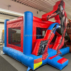 Château gonflable <span class=keywords><strong>Spiderman</strong></span> de grande taille GMY Inflatables, équipement de location pour fêtes, aire de jeux extérieure - Product Image 2