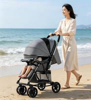 Poussette multifonctionnelle pliable JXB, berceau chauffant, chaise berçante, landau pour bébé