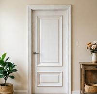 Porte intérieure en bois massif personnalisée, porte en bois moderne pour maison et villa, type de moulure en bois