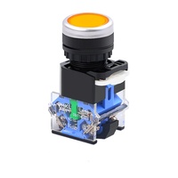Saklar Tombol Tekan La38 10A 220v 1NO 1NC 2NO 2NC Kombinasi Momentary Push Industrial 22mm Saklar Tombol Mikro untuk Mobil/Lift