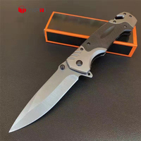 Couteau pliant de haute qualité pour l'extérieur avec manche en aluminium, couteau de poche pliant en acier inoxydable, couteau tactique de survie, logo personnalisé