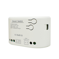 Contrôleur de porte de garage intelligent WiFi Ewelink E0703 - Module relais 1CH 7-32V sans USB avec commande vocale Alexa et télécommande 433 MHz sans RF