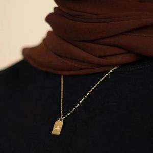 Citazione ispirata ai gioielli Islam in acciaio inossidabile personalizzato che significa collana di <span class=keywords><strong>gentilezza</strong></span> collana collana di fede - Product Image 4