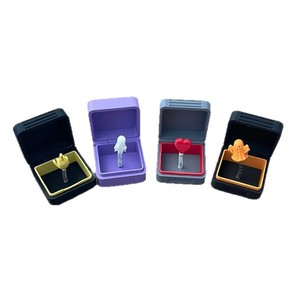 Boîte Mystère Amusante Cadeau d'Halloween Feuille de Plastique PLA Imprimée en 3D avec Motifs Fantôme et Cœur, Surprise Pop-Up - Product Image 1