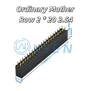 AI-KSEN 2*20เพิ่มความสูงสามชั้นระยะห่าง2.54มม. GPIO เพิ่มความสูงตัวเมียซ็อกเก็ตเหมาะสำหรับราสเบอร์รี่ <span class=keywords><strong>Pi</strong></span> 3B + 4B - Product Image 4