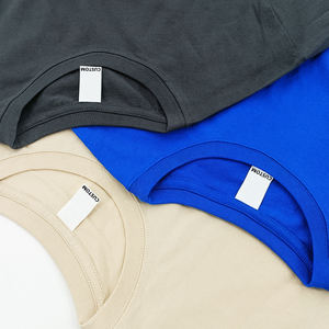 T-shirt surdimensionné en gros pour hommes, T-shirt Streetwear vierge 100% coton - Product Image 6