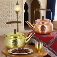Ensemble de cafetière arabe en acier inoxydable cafetière turque 3 pièces bouilloire à thé expresso cafetières classiques de style moyen-oriental