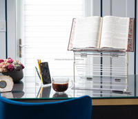 Présentoir d'ordinateur Offre Spéciale personnalisé en usine, présentoir Transparent de stockage de livres en acrylique, présentoir Transparent avancé