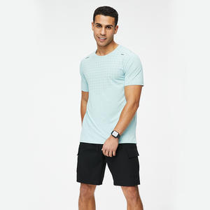 <b>High</b>-Quality Custom Logo 165gsm 90% Polyester 10% Spandex Sportswear Breathable Oversize Crew <b>Neck</b> Gym <b>Tshirt</b> - Product Image 4