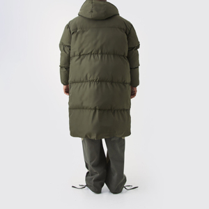 New Longline Knee Length Men Puffer Long <b>Jacket</b> Extra Warm Thermal Heavy Weight Winter <b>Parkas</b> Custom Fleece - Product Image 2