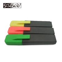 Marcadores Fluorescentes Clásicos Planos, Colores Fluorescentes, Punta Biselada, Alta Capacidad, Material Escolar y de Oficina para Tomar Notas