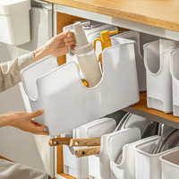 Caixa de Armazenamento OWNSWING para Cozinha, Cesta Plástica para Organização de Bancada, Organizador de Cozinha para Casa