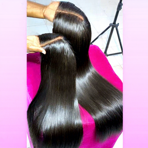 40 pouces 13x6 Full Glueless Hd Lace Frontal Long Bone Straight Perruque en <span class=keywords><strong>cheveux</strong></span> indiens bruts Lace Front 100% Perruque en <span class=keywords><strong>cheveux</strong></span> humains non traités - Product Image 1