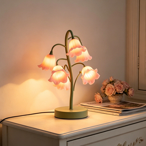 Modern Wood Adjustable <b>Table</b> Lamp Black Glass Dome Shade Flexible Neck E27 <b>LED</b> AC Soft Warm White <b>Light</b> for Bedroom Desk Use - Product Image 1