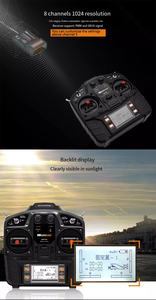 Mc8B 8A 8-Kênh 2.4G Mô Hình Máy Bay FPV Điều Khiển Từ Xa Cố Định Cánh Máy Bay Xe Thuyền Mô Hình Với Receiver - Product Image 5