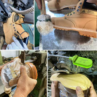 Bottes de travail pour hommes de style western de 6 pouces, légères, en cuir de vachette suédé avec semelle extérieure en EVA, mode hiver pour les ouvriers d'usine