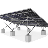 Système de montage solaire au sol Structure de montage de panneau solaire avec supports pour une collecte efficace de l'énergie solaire