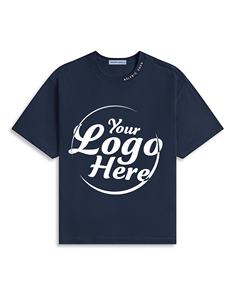 Camiseta clásica de cuello redondo pesado para hombre 100% algodón Vintage lavado básico manga corta - Product Image 5