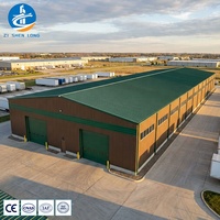 Kits de Construcción de Almacenes de Estructura de Acero Prefabricada, Fácil Montaje, Planta de Fabricación Prefabricada con Estructura de Acero para Uso Industrial