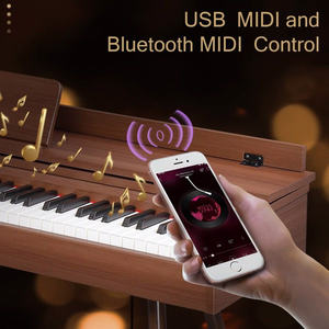 Piano Digital Glarry de 88 Teclas con Teclado Contrapesado, Cuerpo de Madera de Tamaño Completo con Soporte de Metal, Instrumento Musical Profesional - Product Image 5