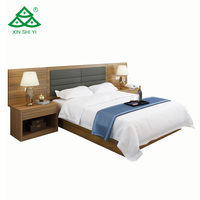 Meubles de chambre à coucher en bois au design simple et contemporain Shiyi pour hôtel d'appartements