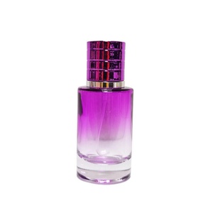 Luxurious 30ml Hot Stamping Decal Acid Etch <b>Mini</b> Glass Perfume <b>Bottle</b> 3cm Frost Paint Screen Printing Empty Pump Sprayer Cap - Product Image 5