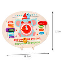 Nouvelle arrivée éléphant horloge numérique saison Date apprentissage jeux de Puzzle coulissants Montessori jouets éducatifs pour enfants garçons filles